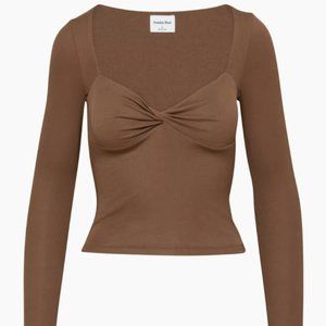 Aritzia Sunday Best Lula Top - Size S, Brown